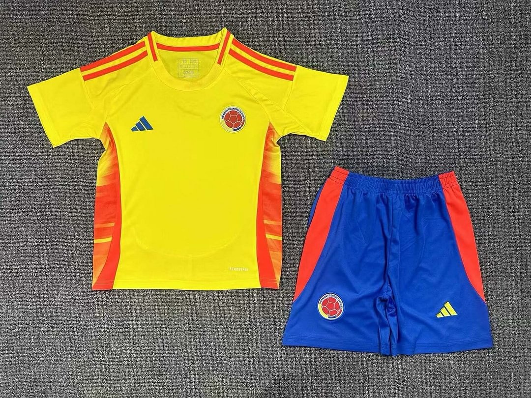 2024 Colombia Home Football Shirt Kids Size Suit-mysite Custom Football Kit- Nextkits