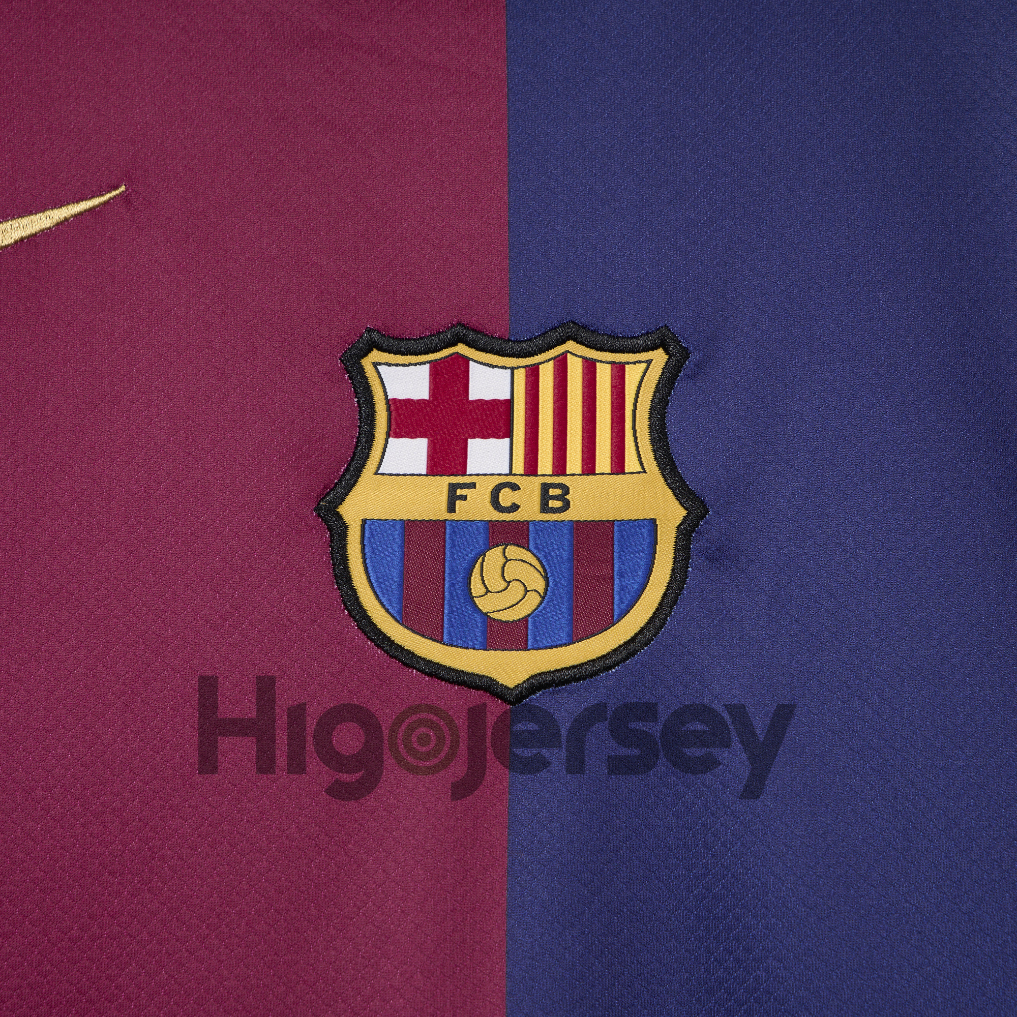 Higojerseys-Barcelona 24-25 Home Unsponsored Jersey - Fans Version
