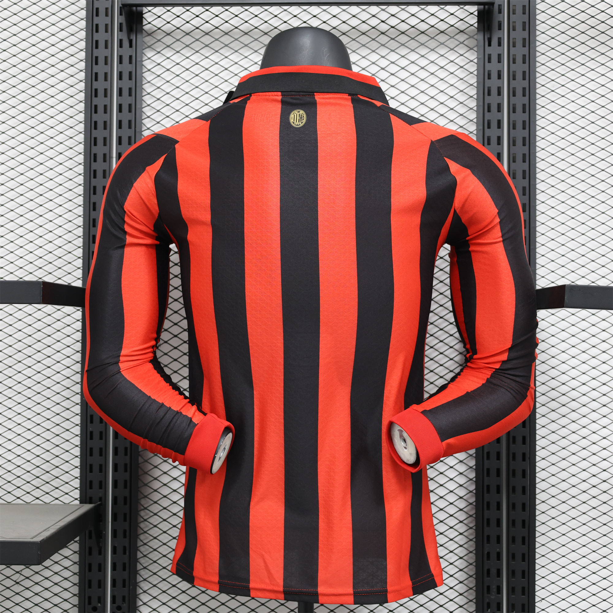 JerseysGala.com | AC Milan 24-25 125th Anniversary Long Sleeves Red Jersey - Player Version -Customize Name, Number and Patch | Worldwide Shipping
