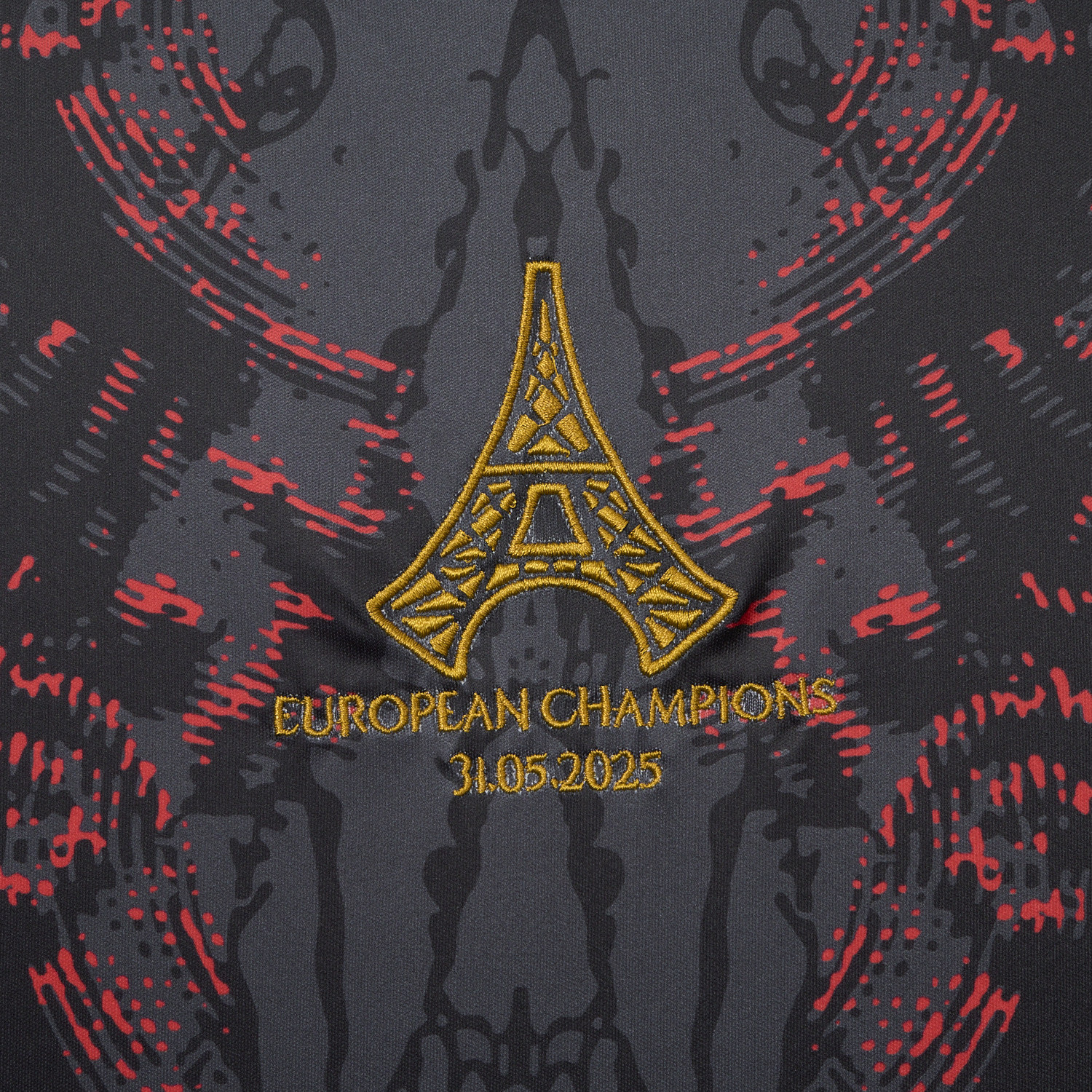UltraTrikot-Paris Saint-Germain PSG 25-26 Champions League Commemorative Edition Black Red Eiffel Tower T-shirts