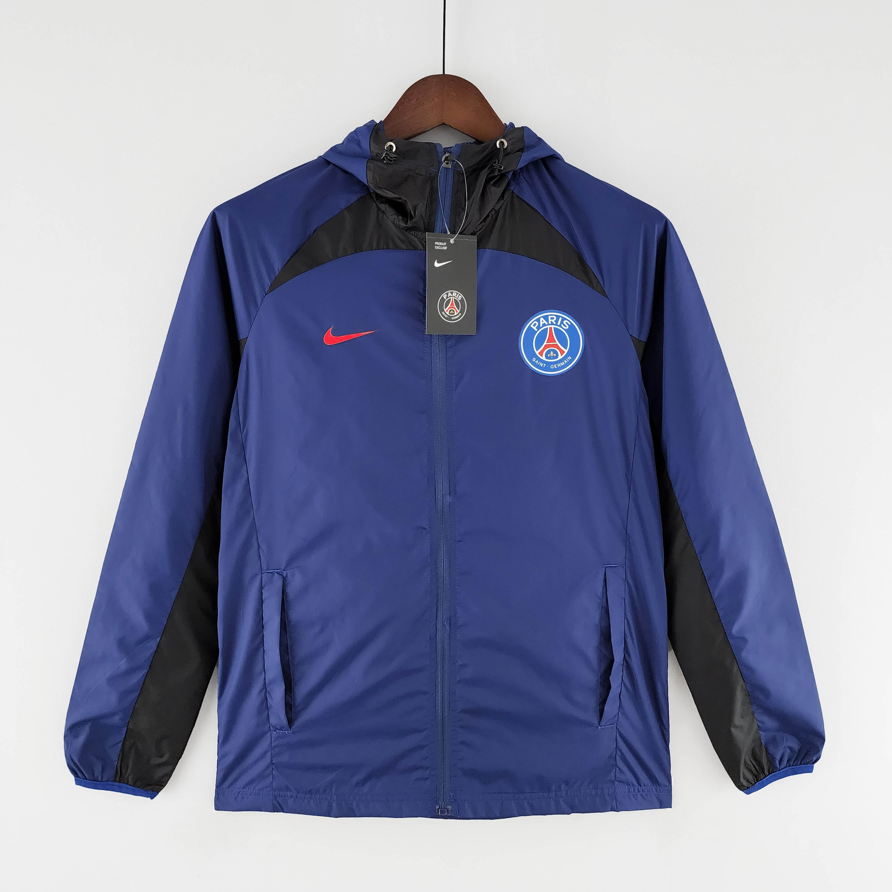 2022 PSG Windbreaker Blue and Black:football jersey mysite: unitedjerseyfootball 邓江浪:football