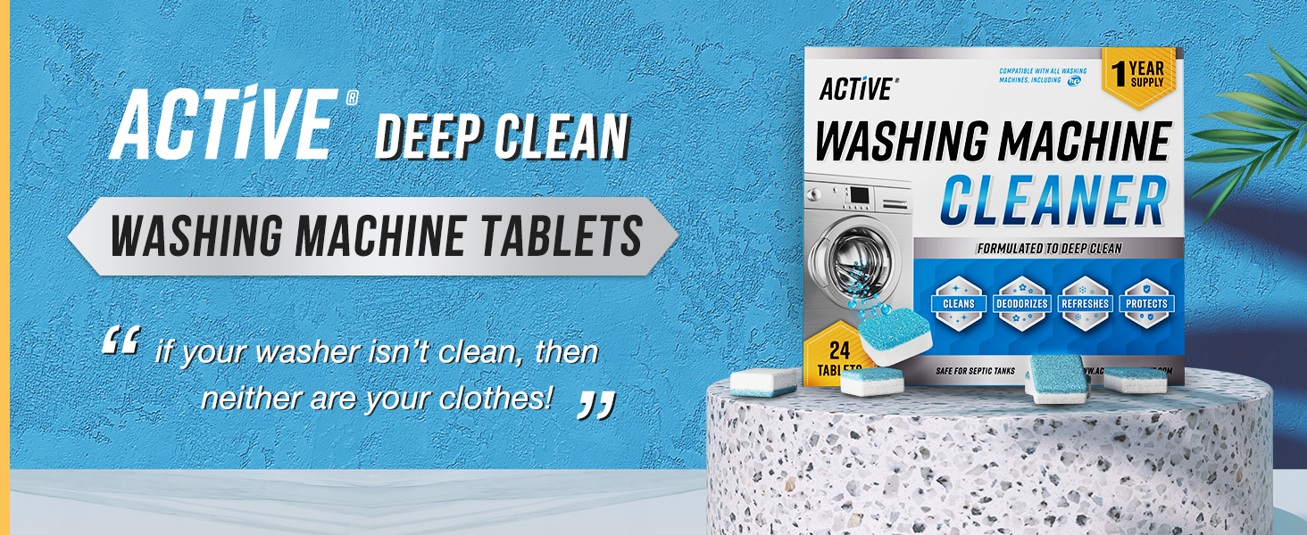 does your washer stink? Clean it with active washer cleaner