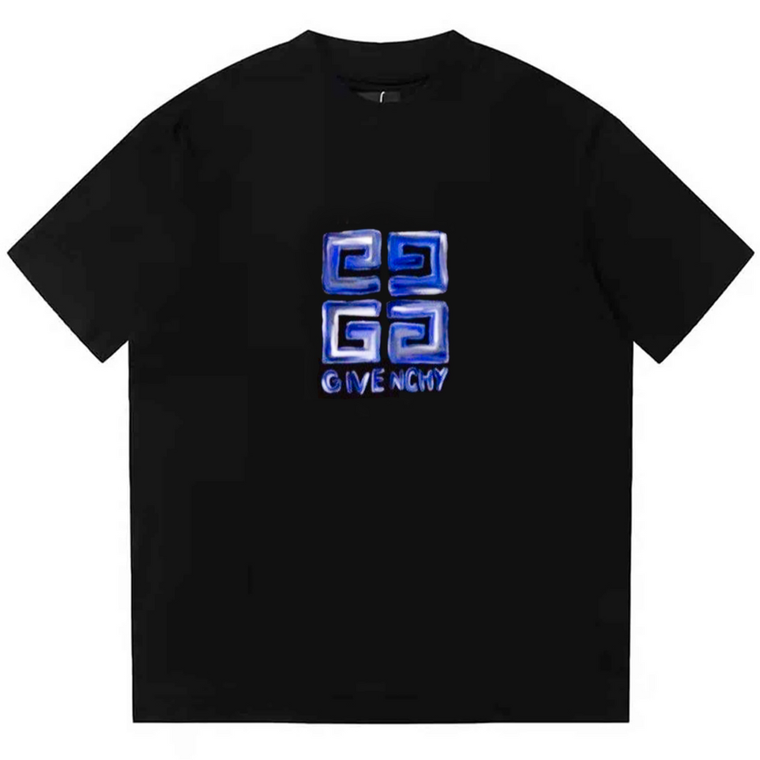 Givenchy 4G Multicolor T-Shirt Black/Blue Slim Fit、mysite、Cacoeks