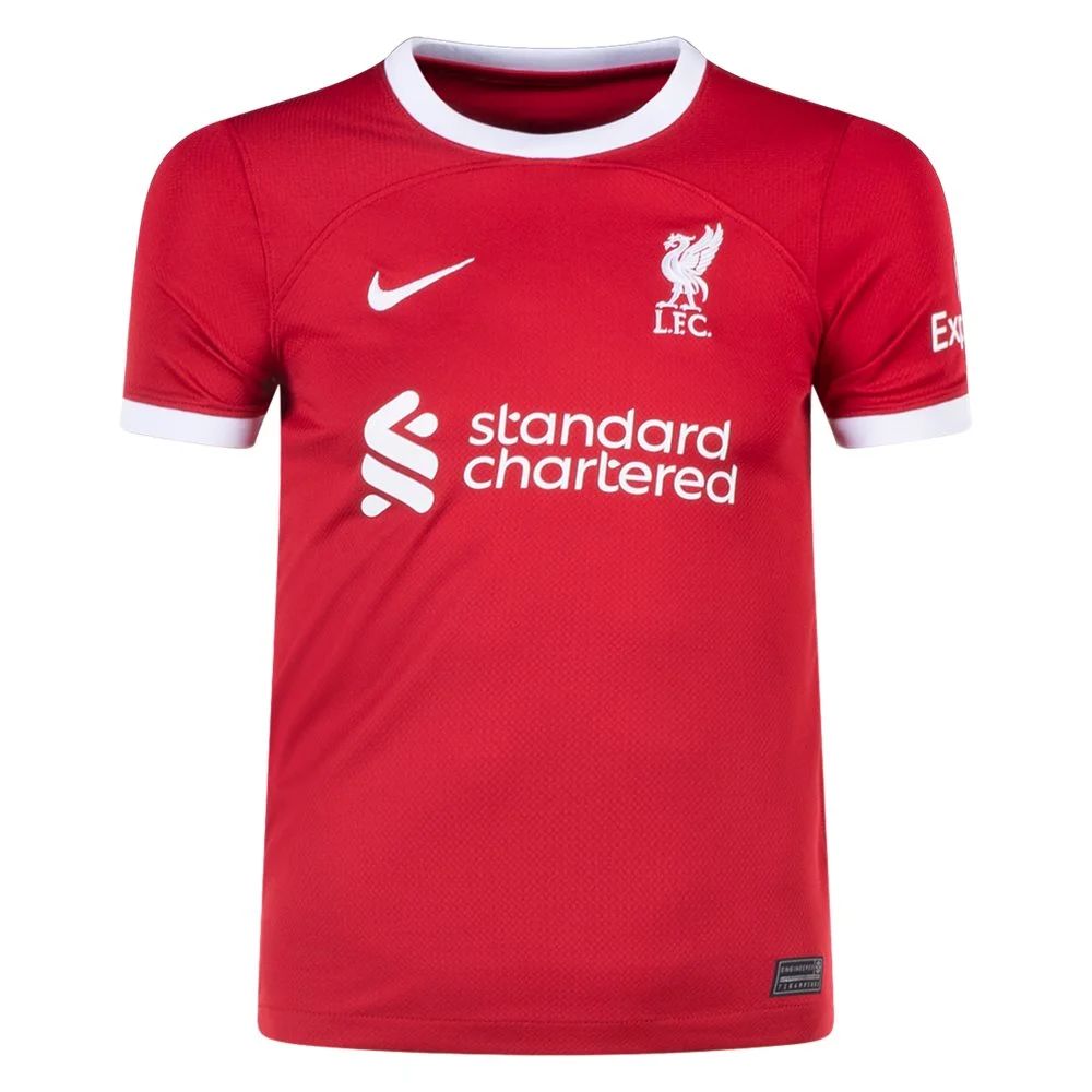 23/24 Kid's Suit Liverpool Home Jersey-mysite Custom Football Kit- Nextkits