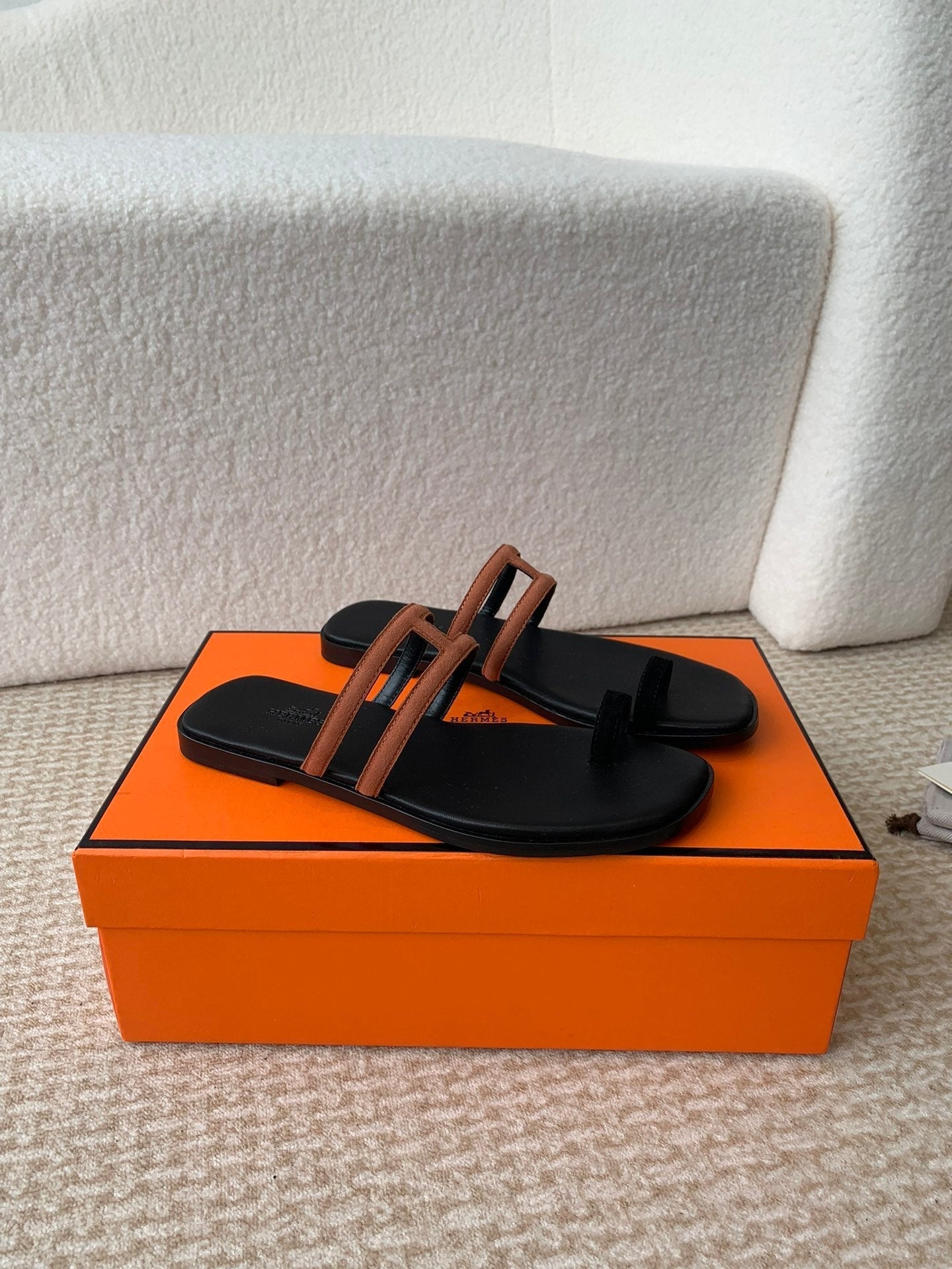 GEORGIA SANDALS BLACK MIX BROWN CALFSKIN、mysite、Cacoeks