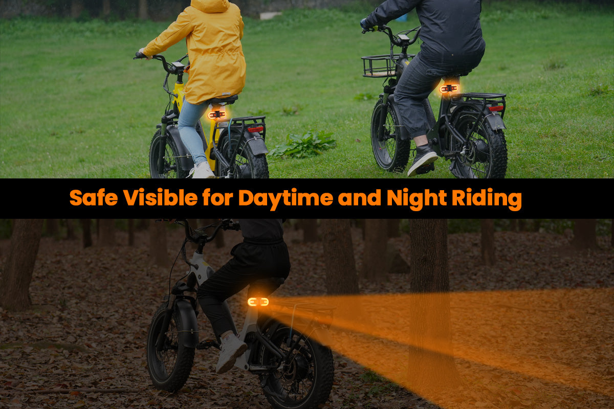 Ebike Tail Light with Turn Signals Wireless Remote Control、mySite、bearsvspackers