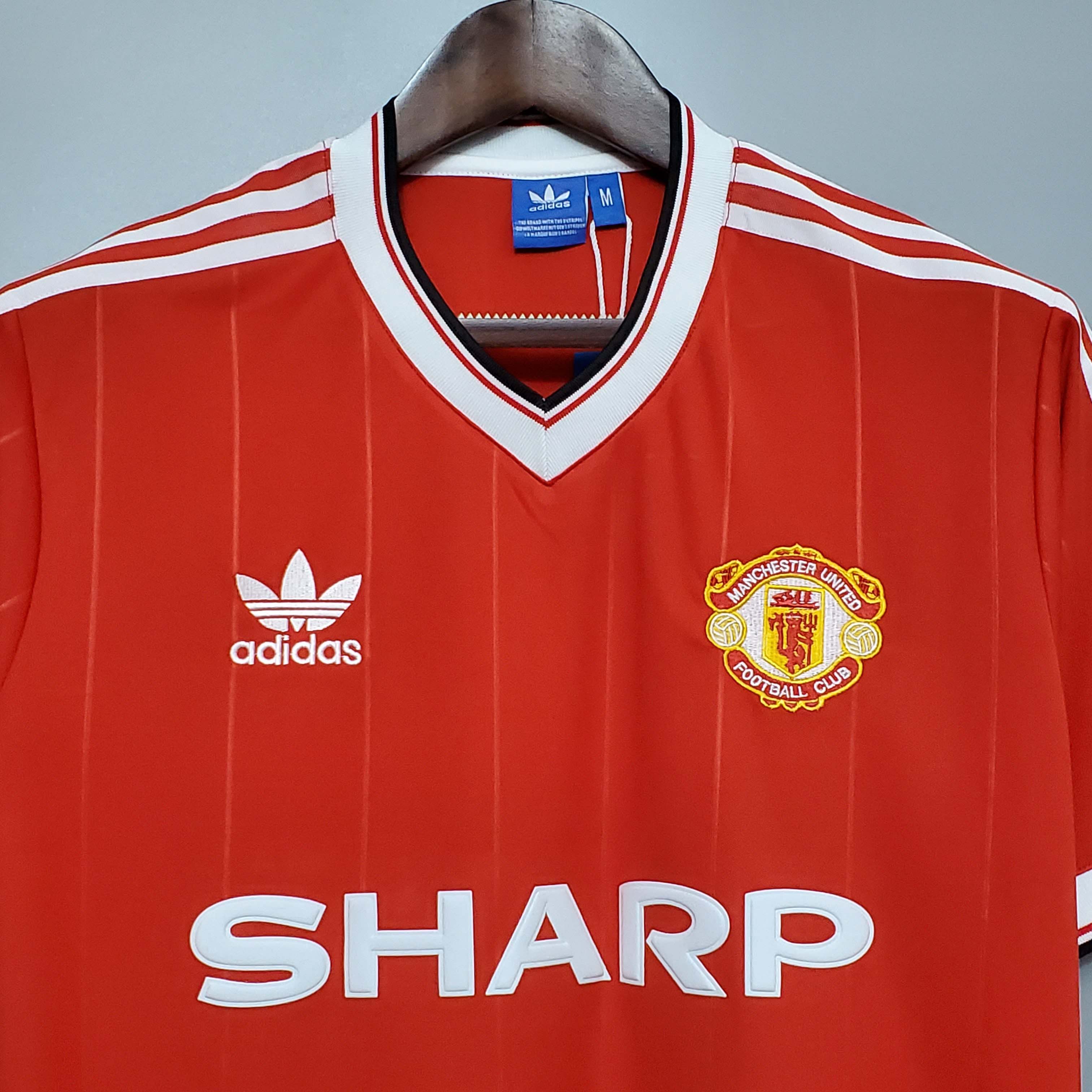 1983/1984 Retro Manchester United Home Football Shirt 1:1 Thai Quality:football jersey mysite: unitedjerseyfootball 邓江浪:football