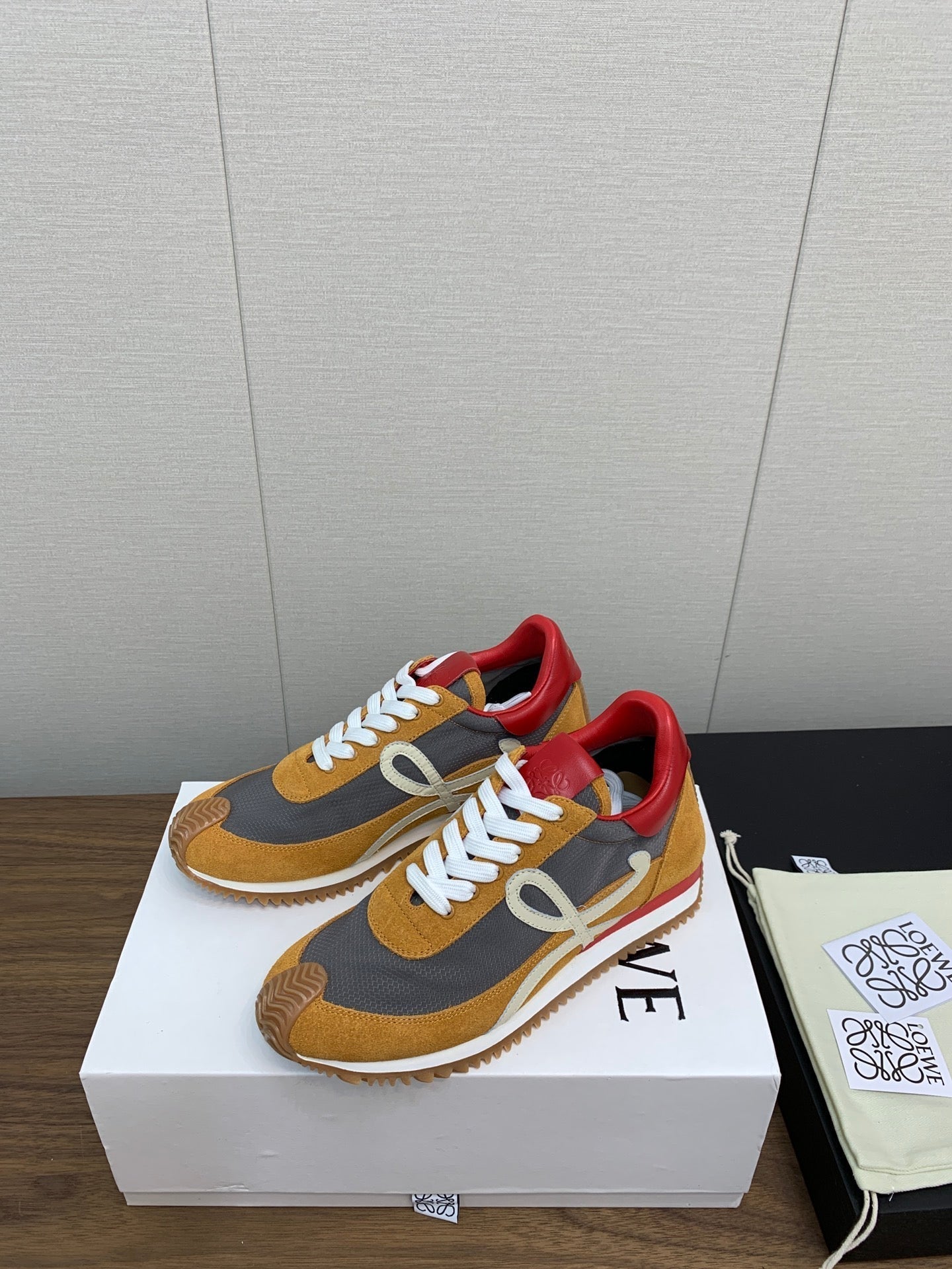 LW FLOW RUNNER SNEAKER BRONZE-ANCHOR SUEDE、mysite、Cacoeks