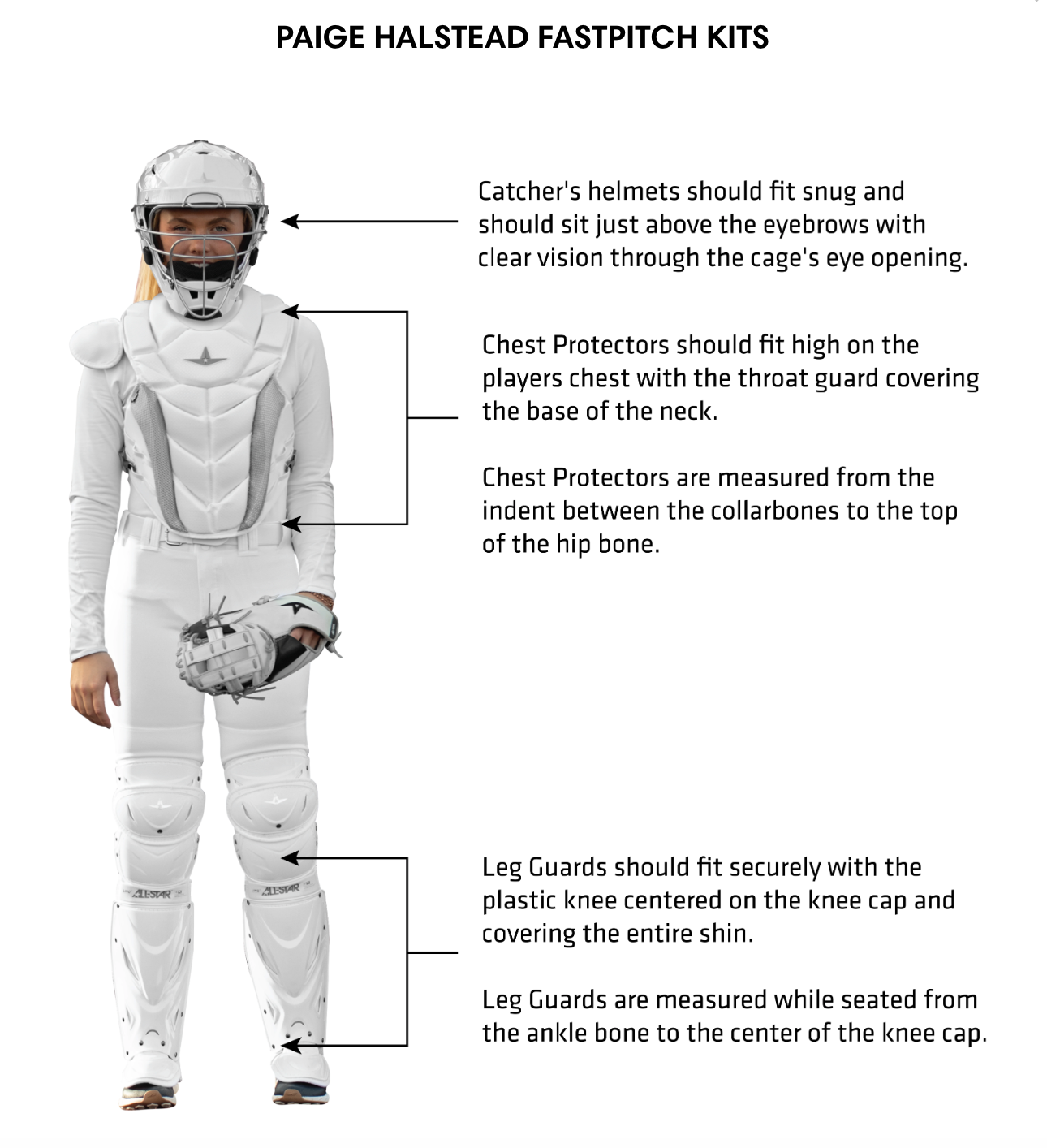 How to Fit a Girl for a Fastpitch Catcher Gear