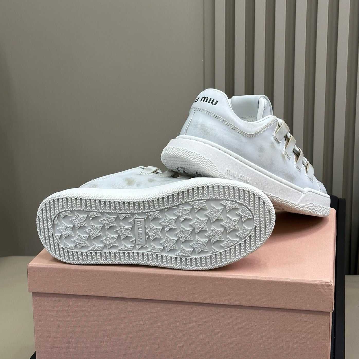 Light Gray Sneakers Calfskin、mysite、Cacoeks