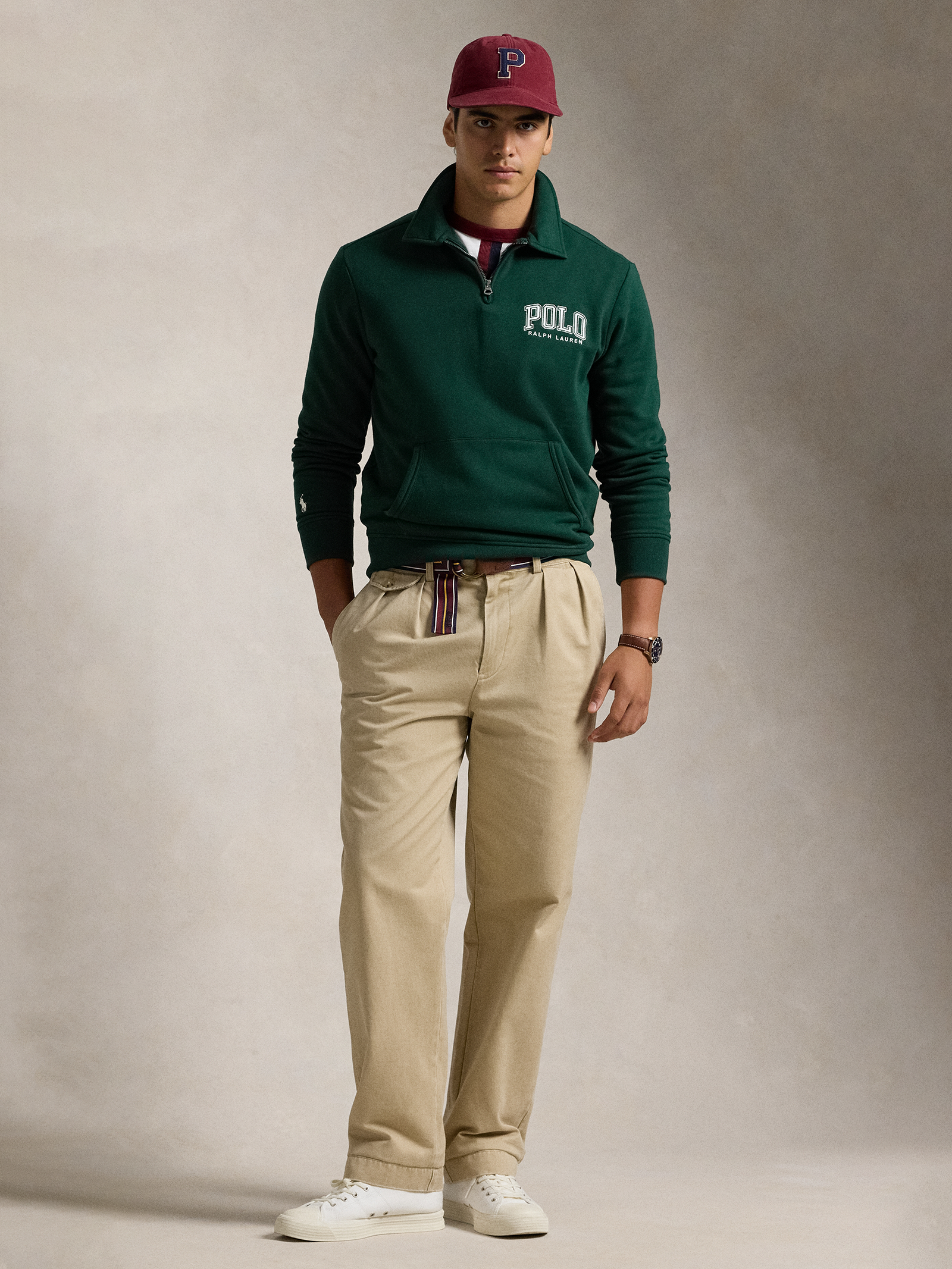 Graphic 1/4 Zip Sweatshirt