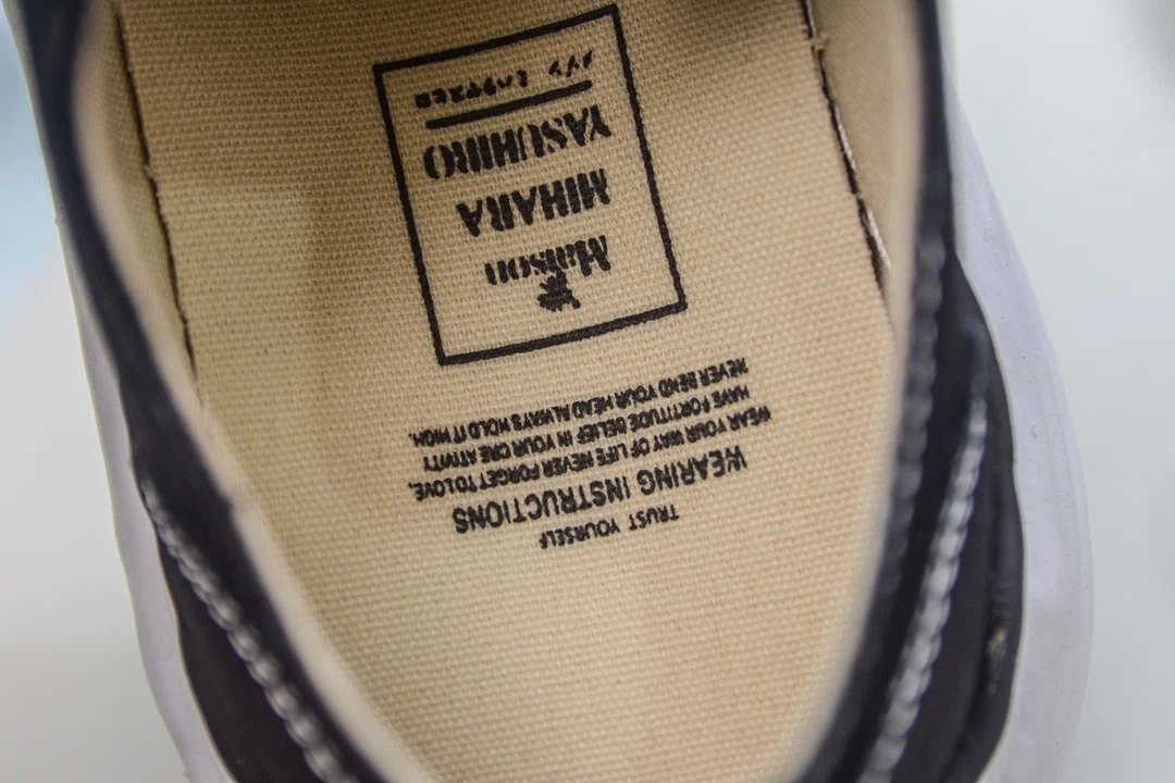Maison Mihara Yasuhiro Peterson23 OG Sole Canvas Low-top Sneaker Black White、mysite、Cacoeks