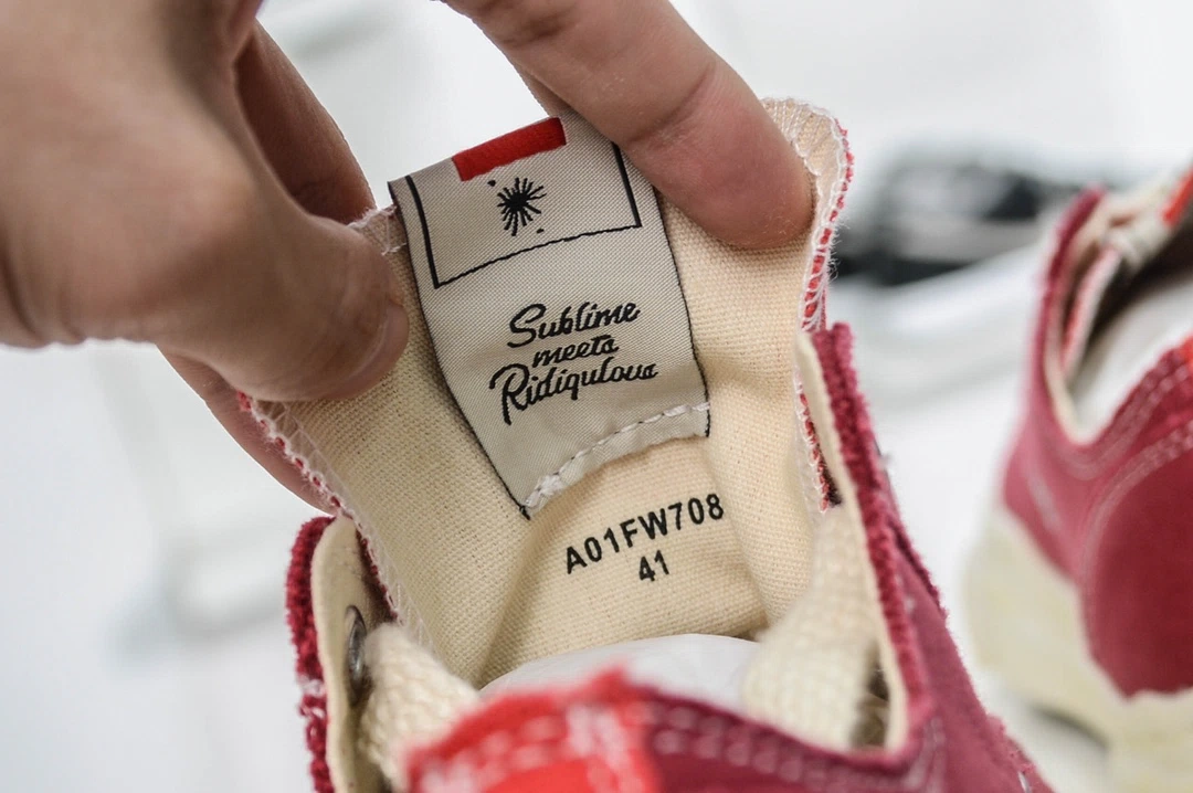 Maison Mihara Yasuhiro Peterson Vintage Sole Canvas Low-Top Sneaker in Red Cream、mysite、Cacoeks