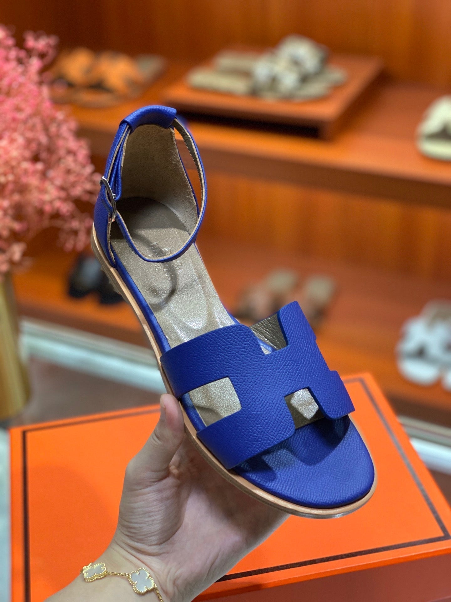 SANTORINI SANDAL AZURE CALFSKIN、mysite、Cacoeks