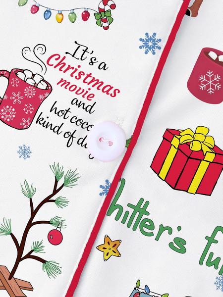 【Christmas Pajamas】Women's Christmas Pajama Set, Elegant Long Sleeve Top & Pants, Comfortable Home Wear, Fall Winter, Cute Holiday Gift Idea，christmas movie,Pajama Day,Pajama Party,christmas Vacation,EIF,Clark Christmas, Loungewear