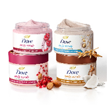 Dove Body Scrub Crushed Cherries