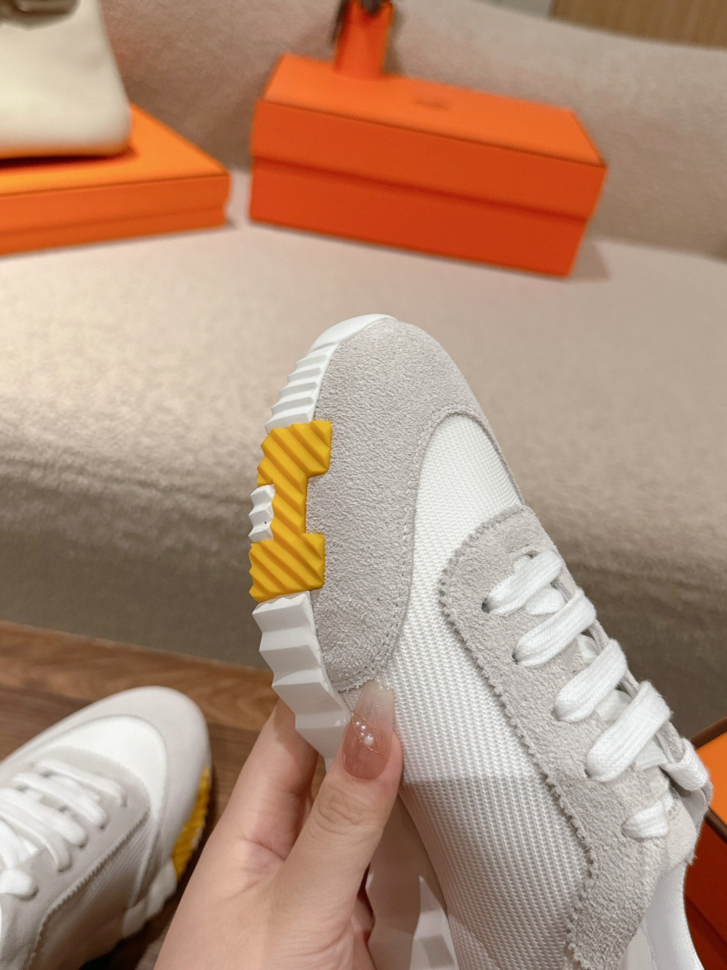 MAINLAND SNEAKER IN PALE GRAY SUEDE AND WHITE BREATHABLE MESH FABRIC 959352、mysite、Cacoeks