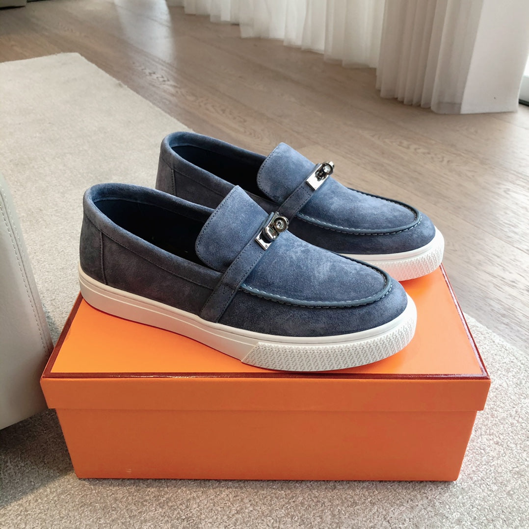 GAME SLIP-ON SNEAKER NAVY SUEDE、mysite、Cacoeks