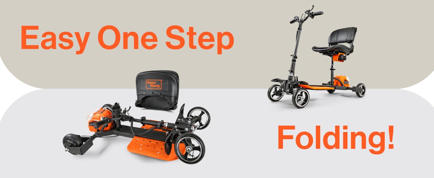 SuperHany GUT164 B0CR6W4N5X 4 Wheel Folding Scooter