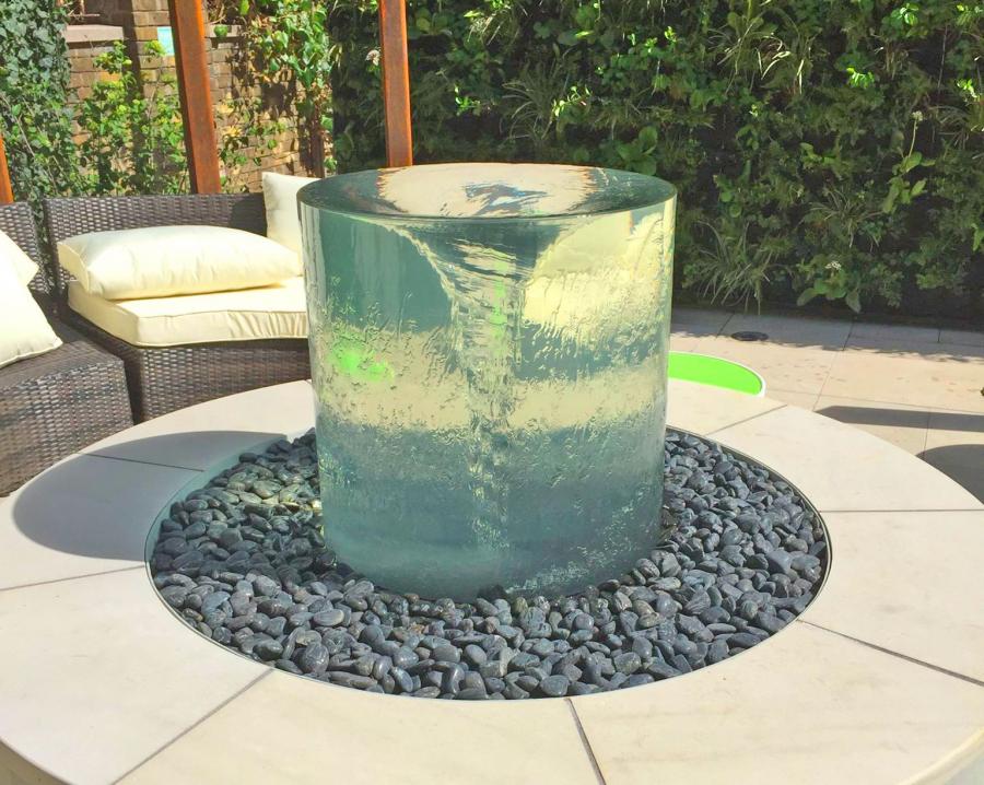 Endless Vortex Water Fountain Yard or Garden Water Feature
