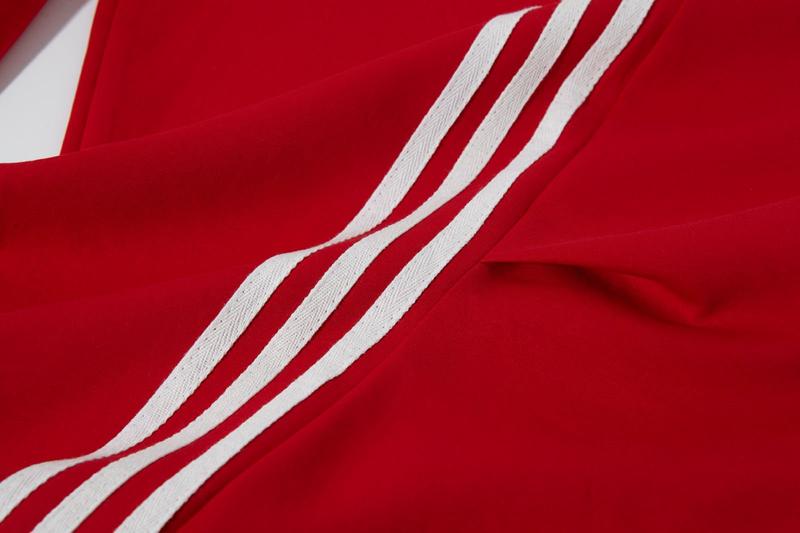 Flooo Loose Wide Leg Striped Track Pants Women's Casual Streetwear Joggers with Elastic Waistband & Side Pockets for Workout Clothes