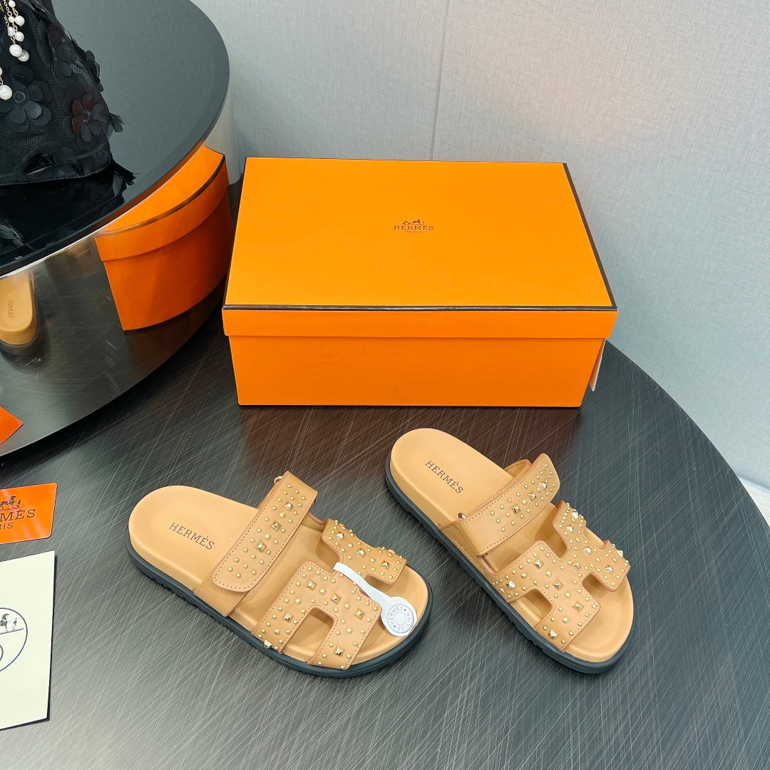 CHYPRE SANDAL LIGHT ORANGE CALFSKIN SPECIAL、mysite、Cacoeks