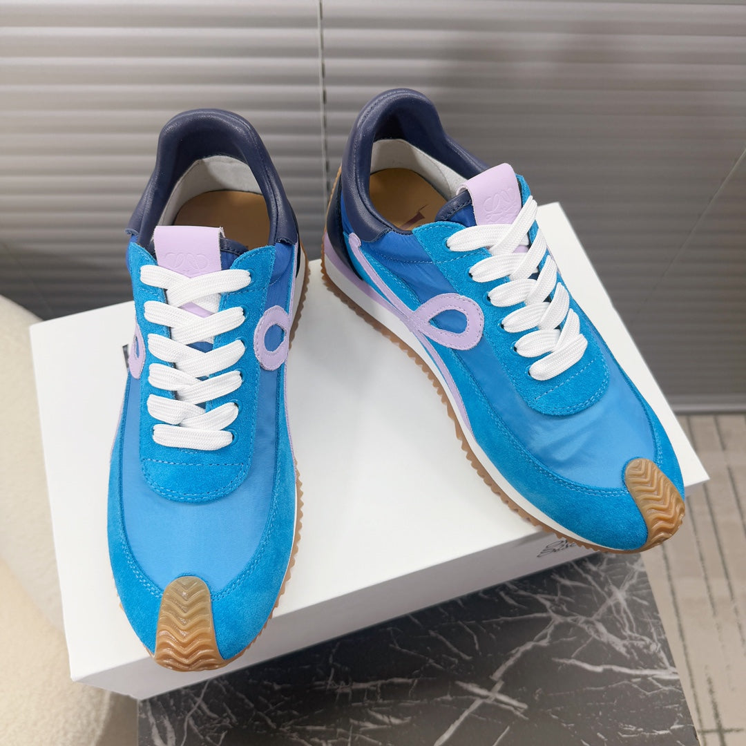 BALLET RUNNER 2.0 IN COBALT BLUE SUEDE AND LYCRA FABRIC、mysite、Cacoeks