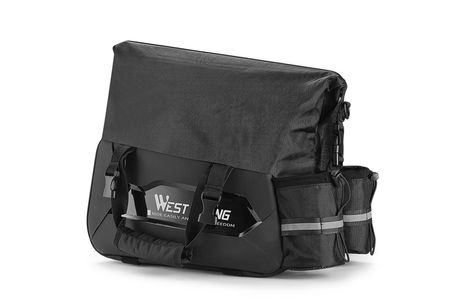 25L Hard Shell Rear Rack Bag with 2 Water Bottle Bags、mySite、bearsvspackers