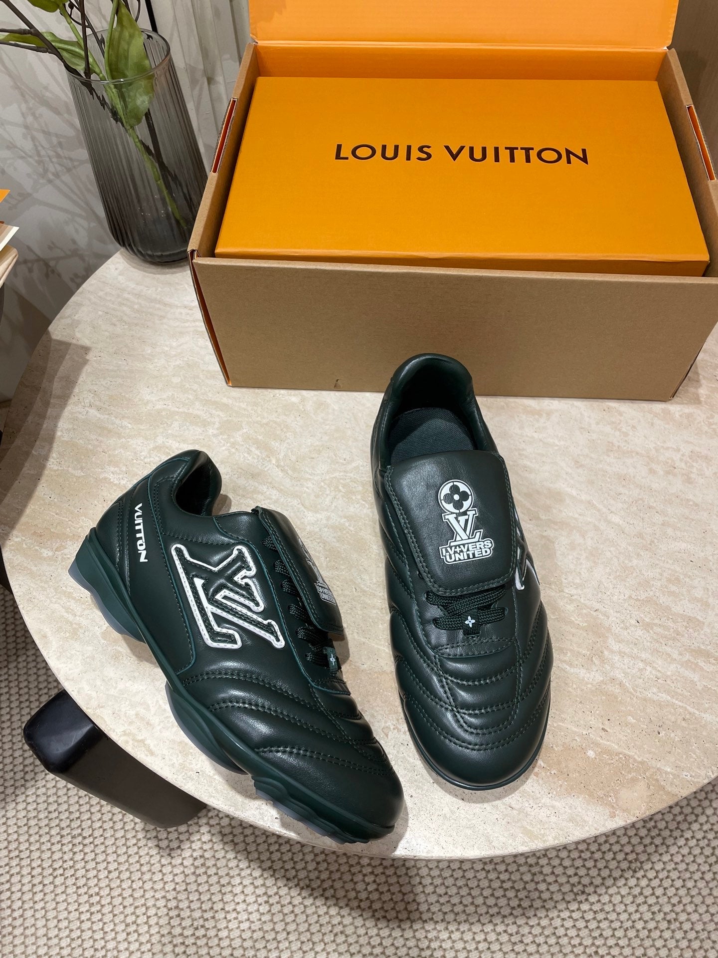 FOOTPRINT SOCCER SNEAKER IN FOREST GREEN CALFSKIN、mysite、Cacoeks