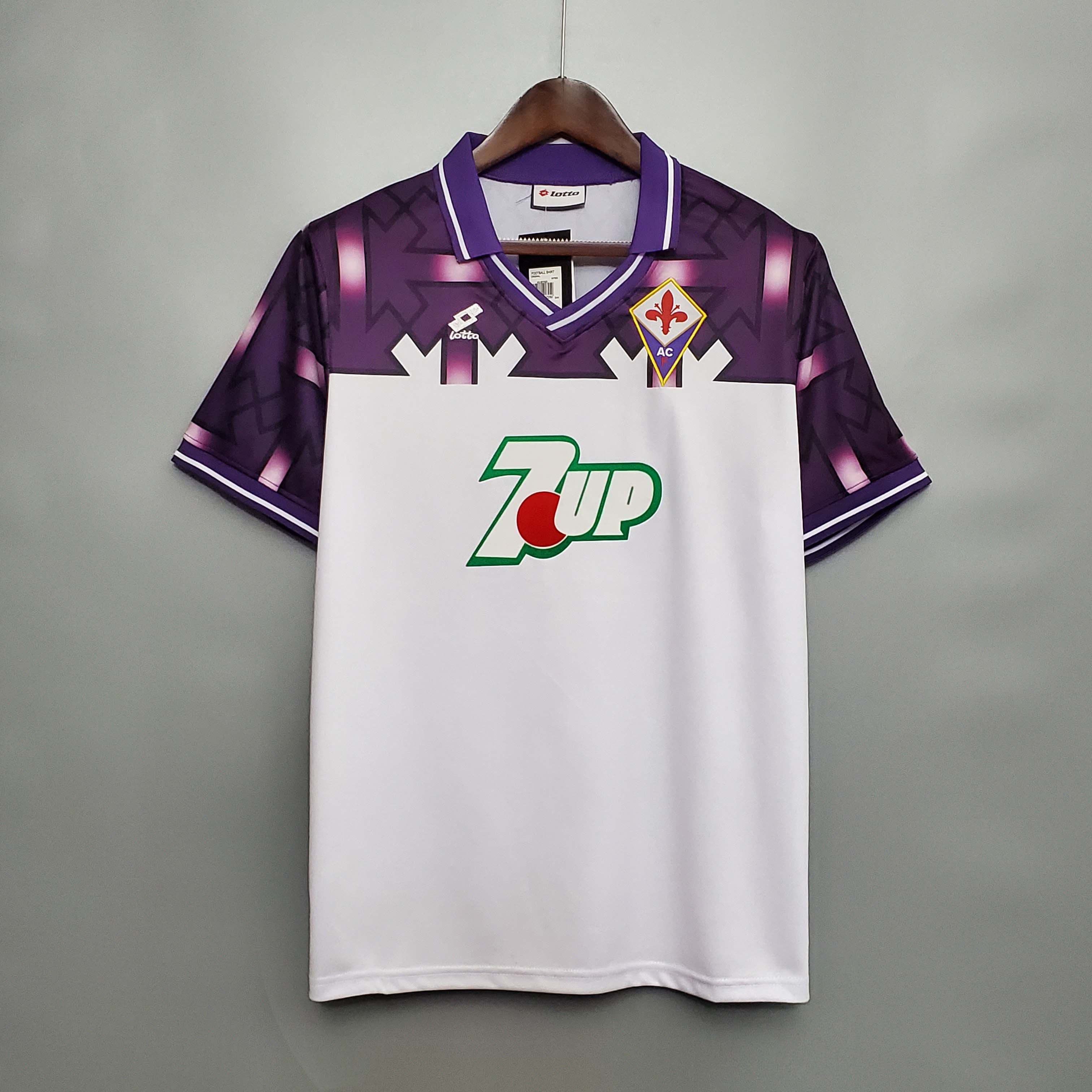 1992/1993 Retro Fiorentina Away Soccer Jersey 1:1 Thai Quality:football jersey mysite: unitedjerseyfootball 邓江浪:football