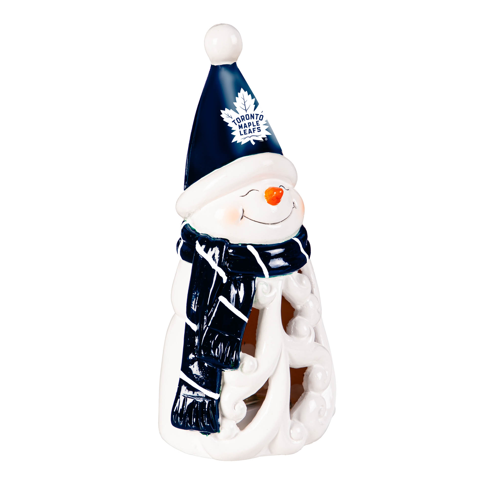 Toronto Maple Leafs LED 8" Snowman Lit Garden Statue