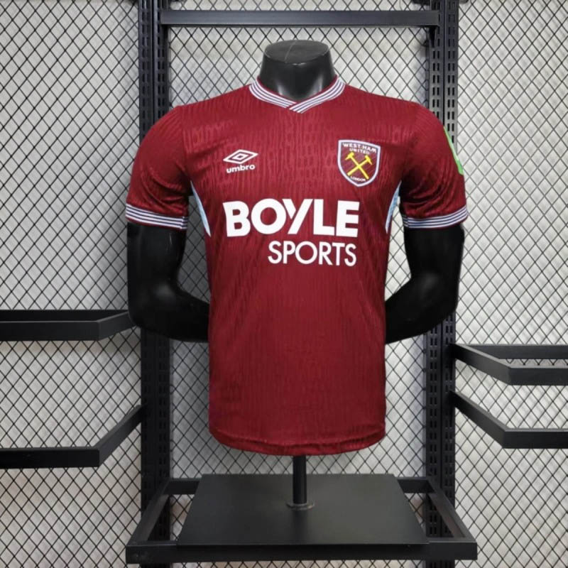 2025/2026 Player Version West Ham United Home Football Shirt 1:1 Thai Quality:football jersey mysite: unitedjerseyfootball 邓江浪:football