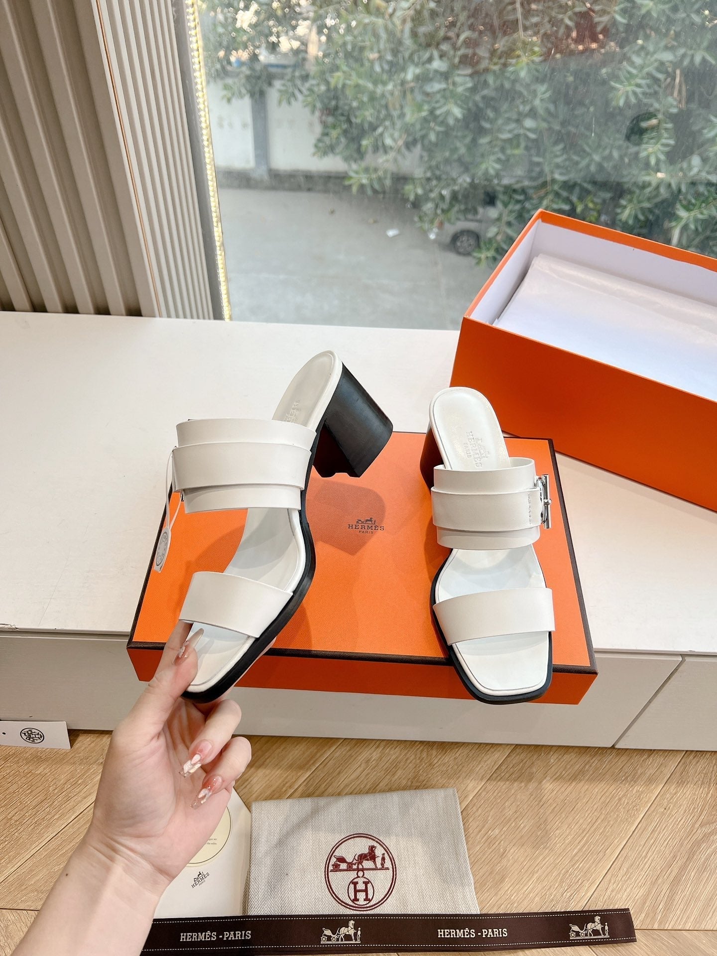 KUTE 60 SANDAL IN WHITE CALFSKIN、mysite、Cacoeks