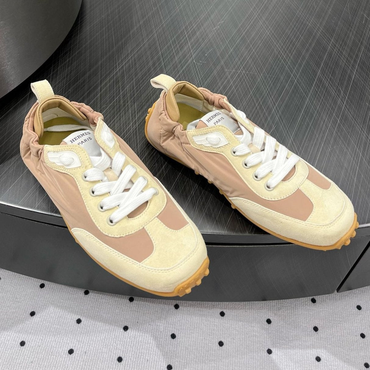 TRAIL SNEAKER IN BISQUE MIX FRENCH BEIGE SUEDE、mysite、Cacoeks