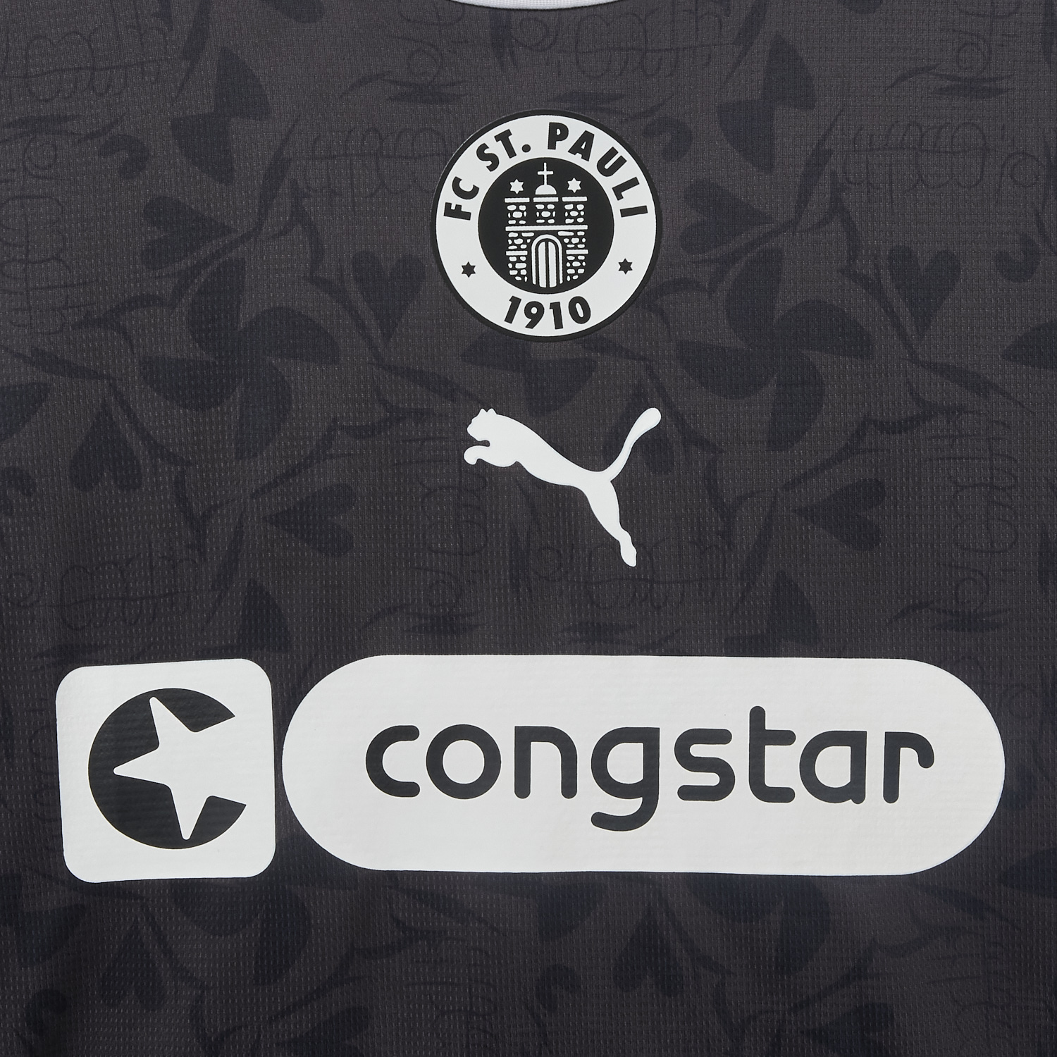 UltraTrikot-St. Pauli 25-26 Third Black Jersey - Fans Version