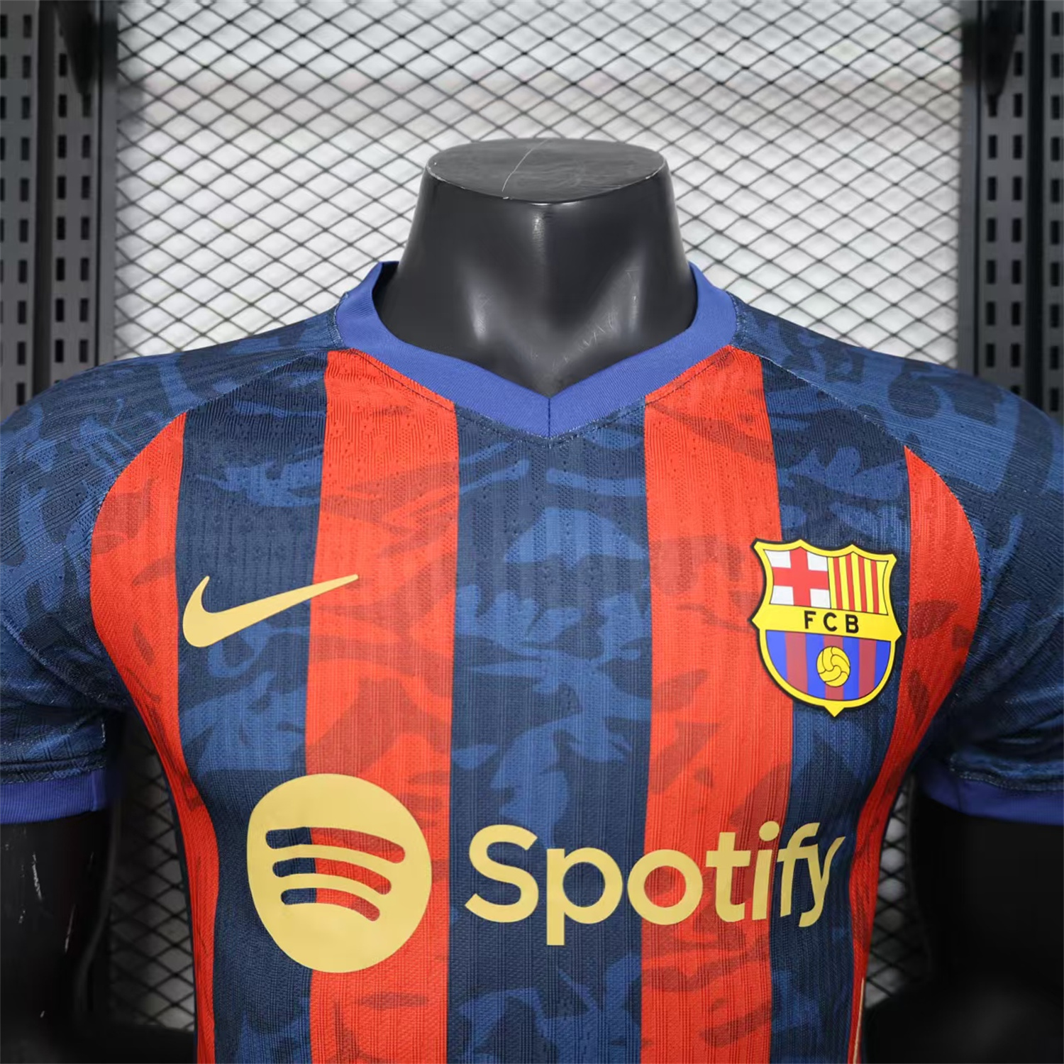 UltraTrikot-Barcelona 25-26 Yellow Spotify Logo Red & Blue Lines Special Jersey - Player Version