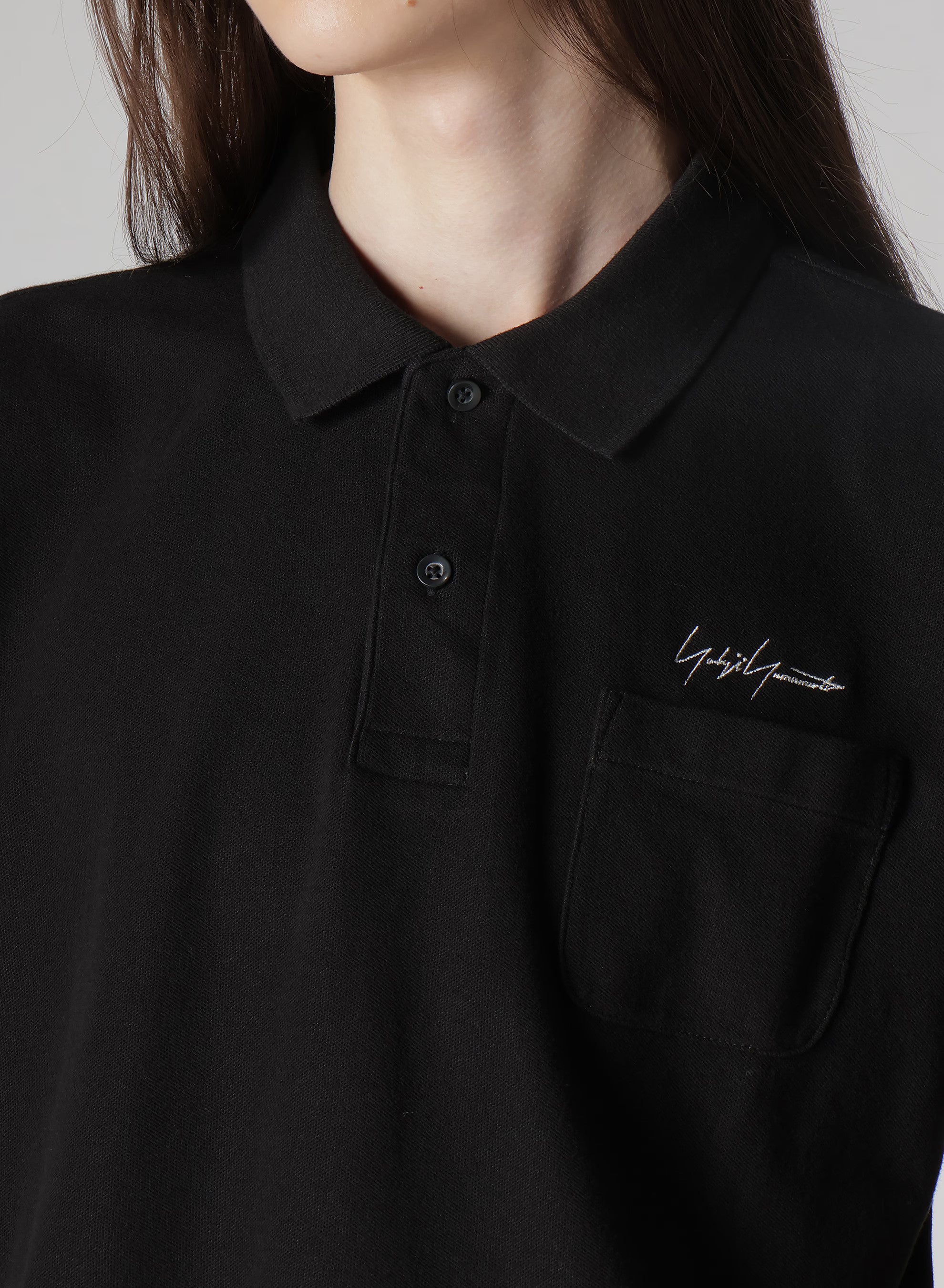 Yohji Yamamoto POUR HOMME 2PIECES PACK SIGNATURE EMBROIDERY POLO SHIRTS  HP-T44-994-1-03 