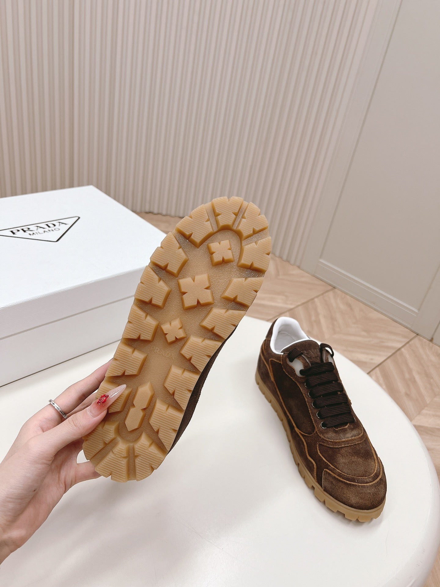 PRA FADED SUEDE SNEAKERS CHOCOLATE、mysite、Cacoeks