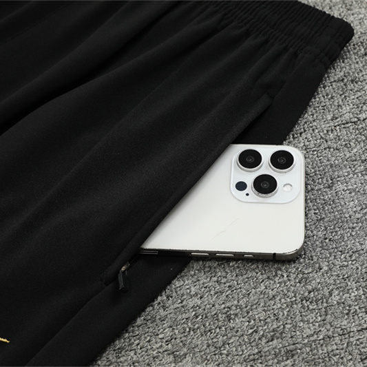 ManixJersey.com | Barcelona 24-25 Long Sleeve Training Set - Player Version - Black Gold -Customize Name, Number and Patch | Worldwide Shipping