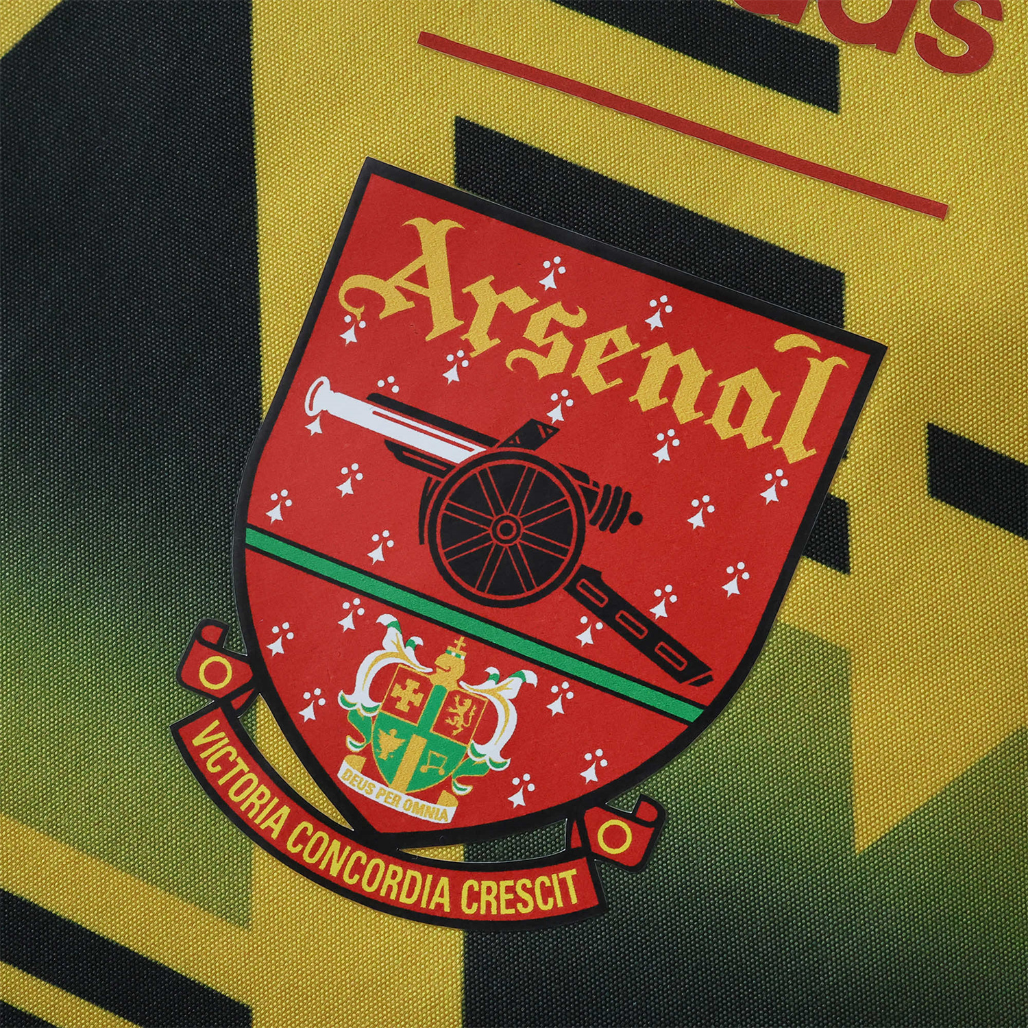 Funinjersey-Retro Arsenal 1991-93 Away Double Sided Reversible Windbreaker - Yellow & Grey