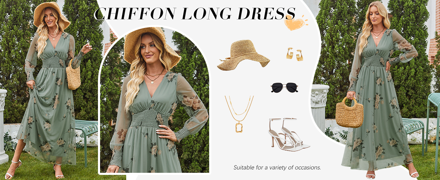 v neck maxi dresses for women 2025