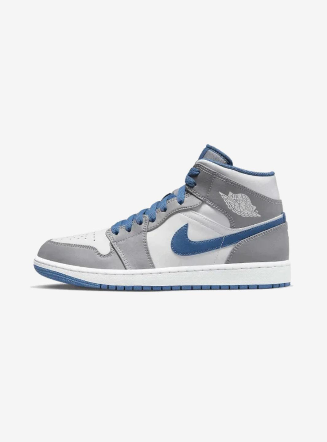 Air Jordan 1 Mid True Blue、JORDAN、Cacoeks