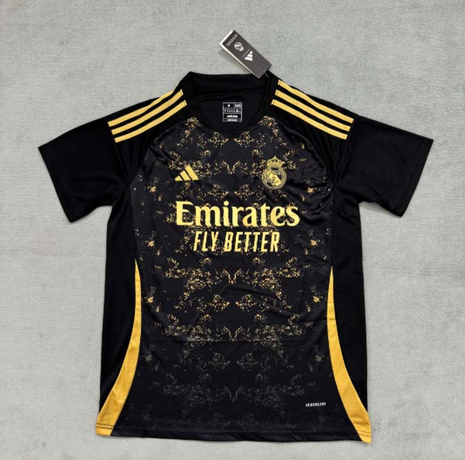 2024/2025 Real Madrid Special Edition Black Gold Football Shirt1:1 Thai Quality:football jersey mysite: unitedjerseyfootball 邓江浪:football