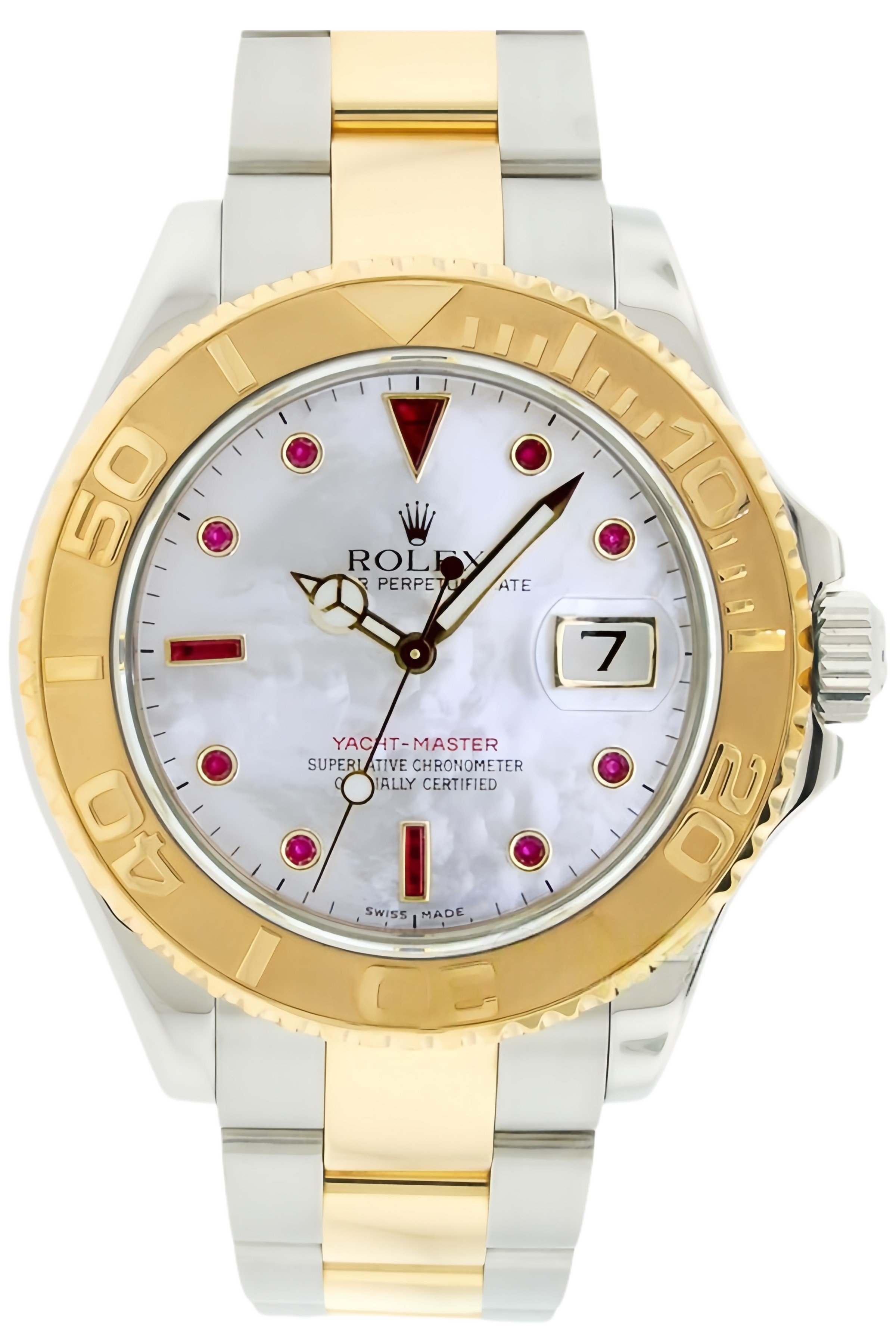 Rolex Yacht-Master 40 Blue Dial 18K Yellow Gold Super Clone Swiss Replica Watch Ref 16628-0005