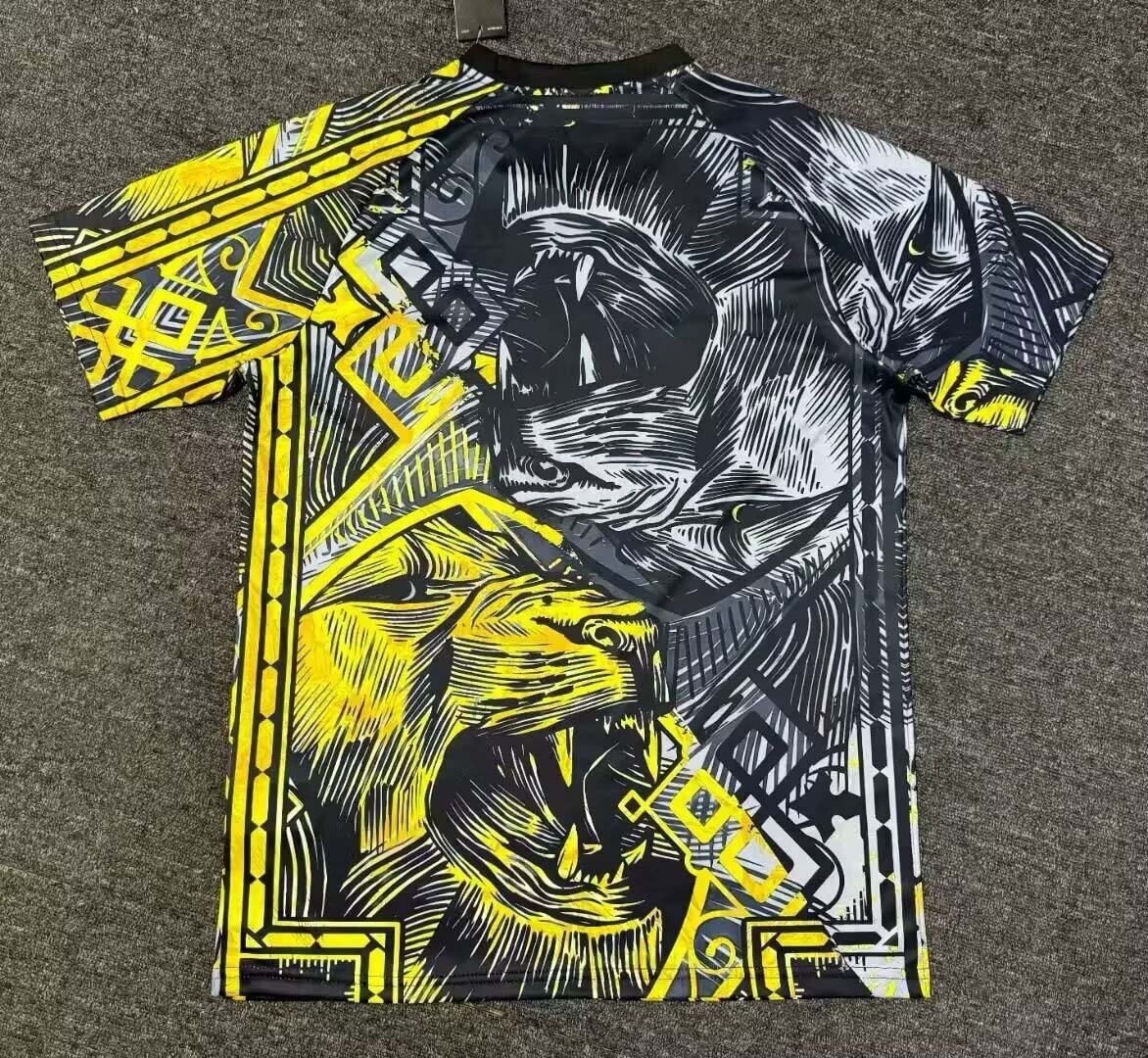 2024/2025 Real Madrid Black and gold lion head Special Edition Football Shirt1:1 Thai Quality:football jersey mysite: unitedjerseyfootball 邓江浪:football