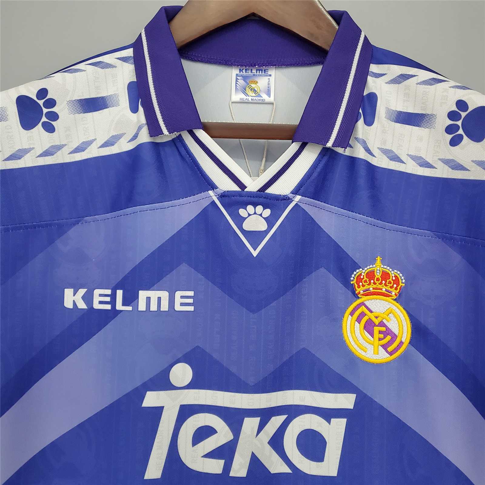 ManixJersey.com | Real Madrid Retro 96-97 Away Jersey -Customize Name, Number and Patch | Worldwide Shipping
