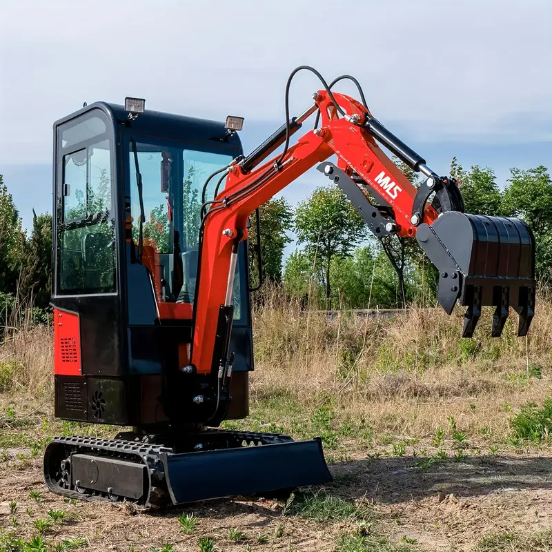 1 ton mms mini excavator heavy duty crawler excavator with bucket thumb clamp 13 5   engine for digging trenching construction ideal for   gardens diy compact powerful easy to   us stock fast delivery Product details 4