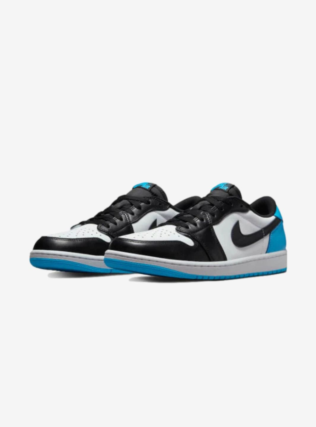 Air Jordan 1 Retro Low OG Black Dark Powder Blue、JORDAN、Cacoeks