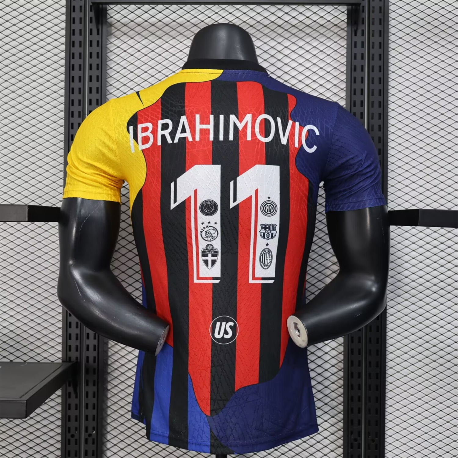 UltraTrikot-Zlatan Ibrahimović Career Commemorative Jersey - Player Version - AC Milan Inter Milan Barcelona Ajax Paris Saint-Germain PSG Sweden