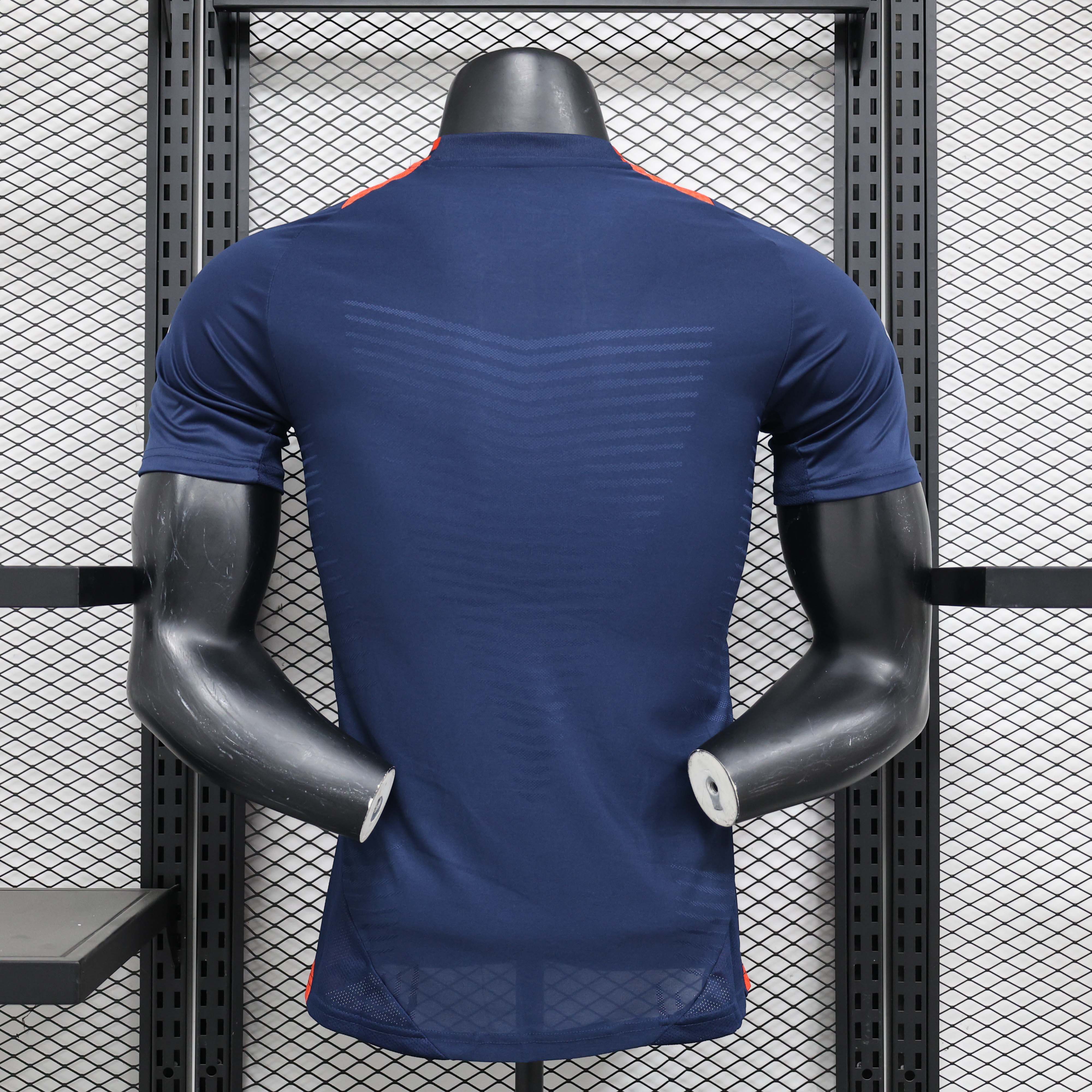 2024/2025 Player Version Manchester United Pre-race suit Navy blue Football Shirt 1:1 Thai Quality:football jersey mysite: unitedjerseyfootball 邓江浪:football